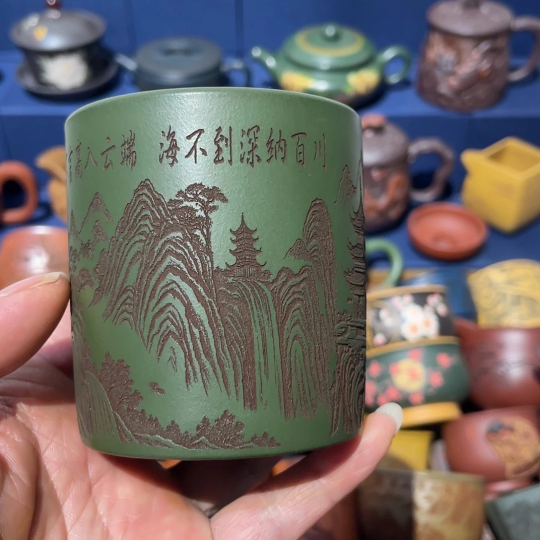 原矿紫砂手工主人杯