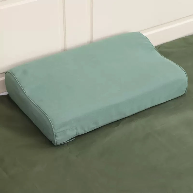 04  绿色 舒缓 不起球 透气枕头