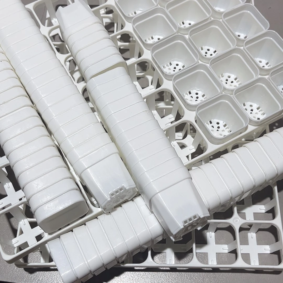 中厚口4高4迷你盆96个带2拖架