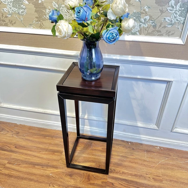 实木家用落地花瓶架植物摆放架