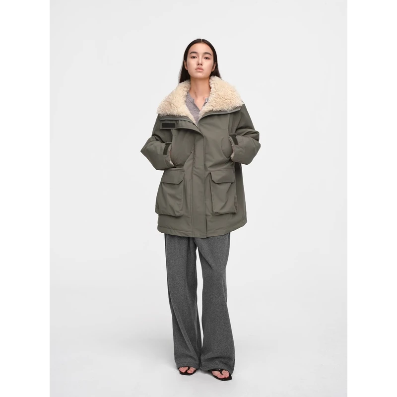 MHV ARCHIVE 2025秋冬新款 拼色加绒女士派克冲锋衣