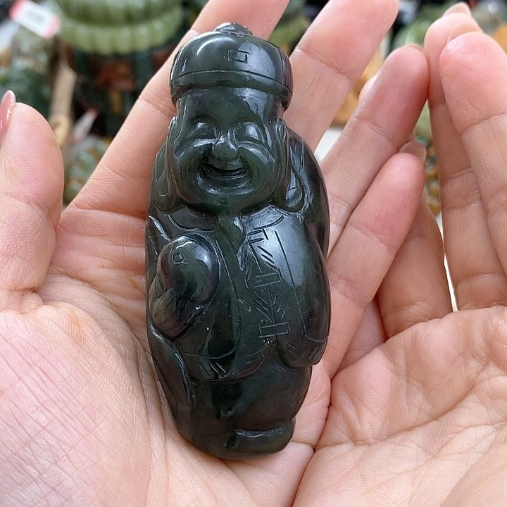 未镶嵌透闪石质玉把件