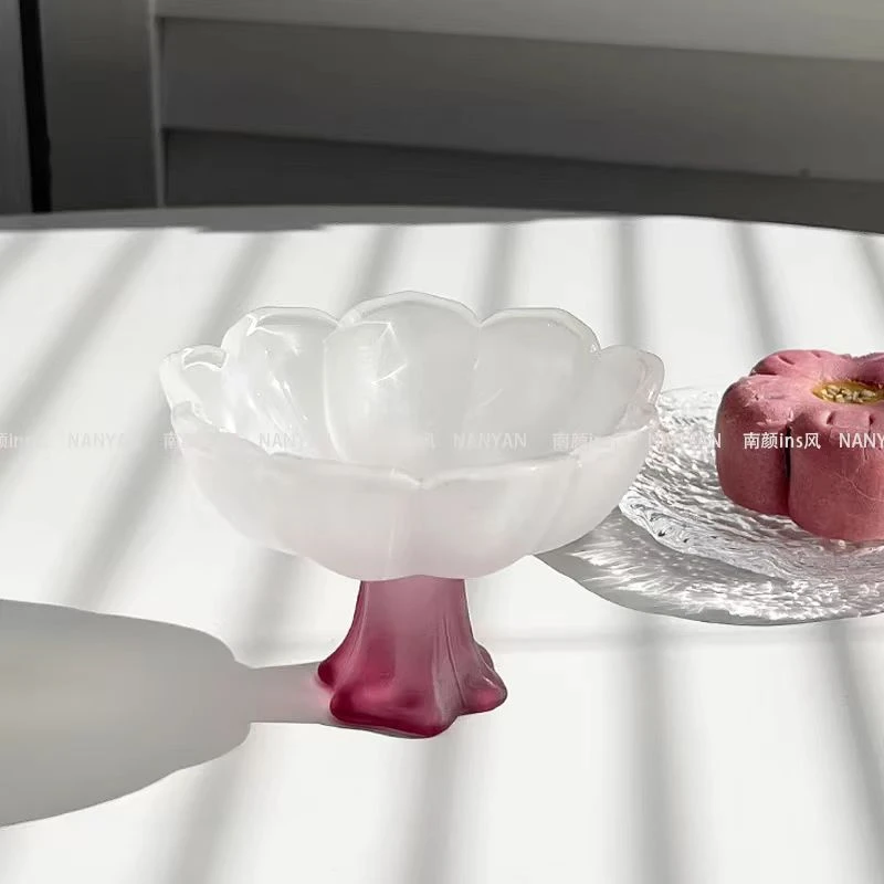 粉琉璃高足花口杯-ZH121（众）