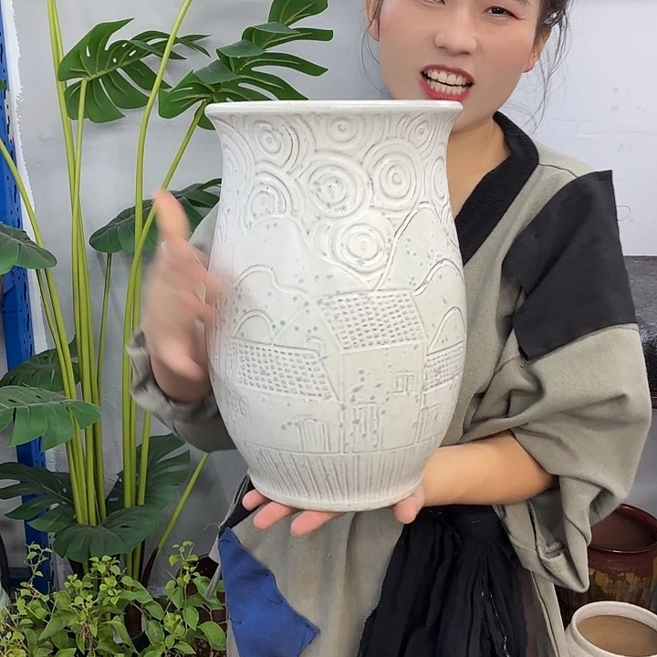 19+30 -粗陶花盆有孔