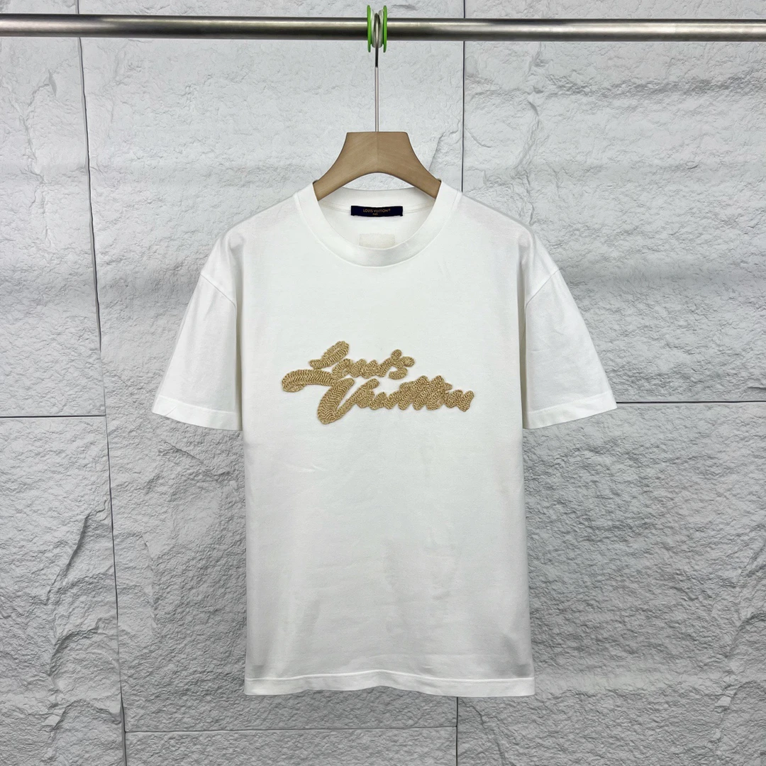 未使用 LouisVuitton/路易威登 XS码/白色编织logo短袖/15975838