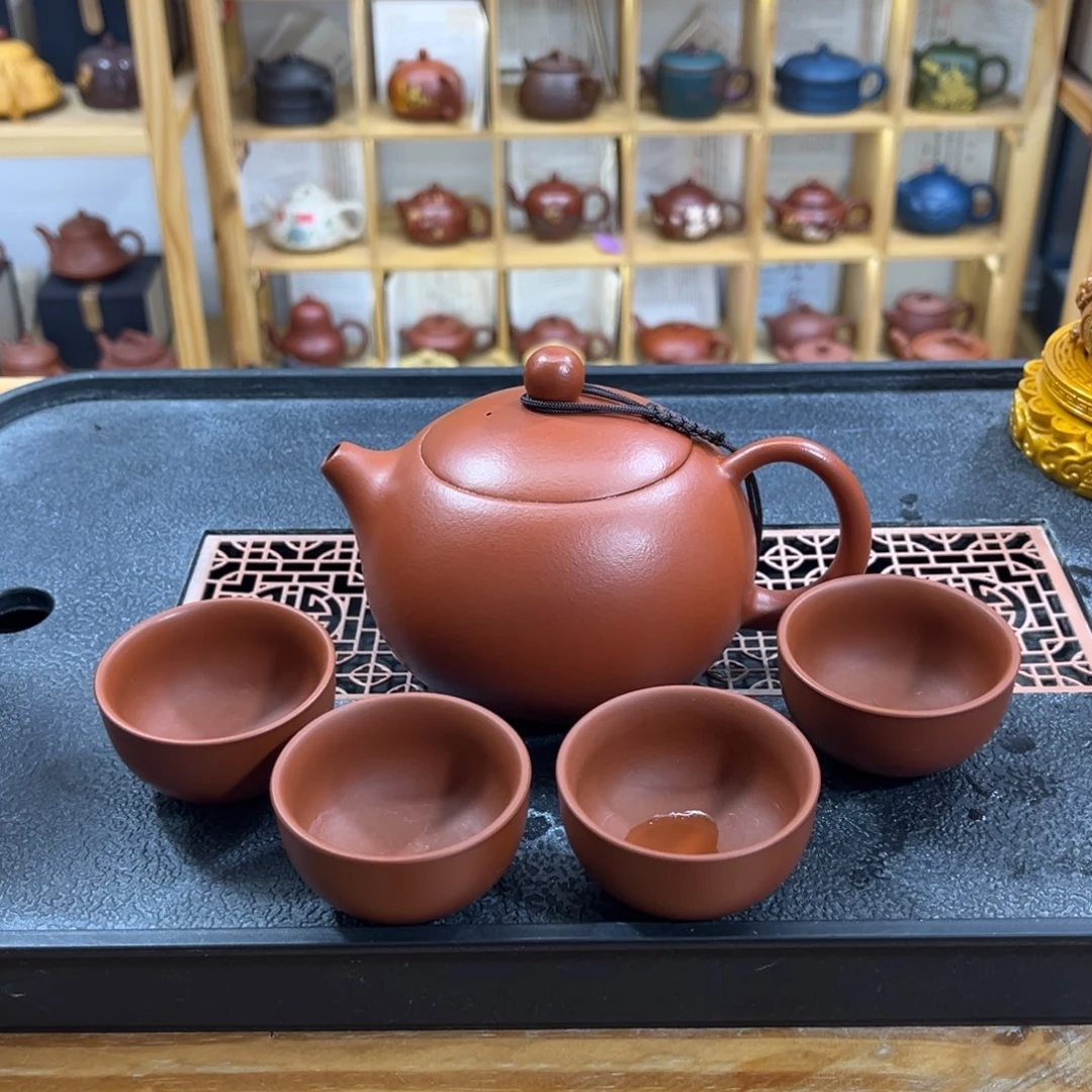 紫砂紫砂胖西施（一壶四杯）