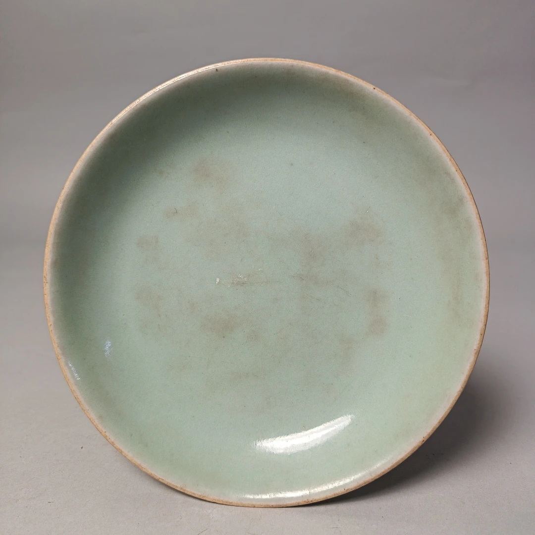 【010022571】清中期 豆青釉盘
