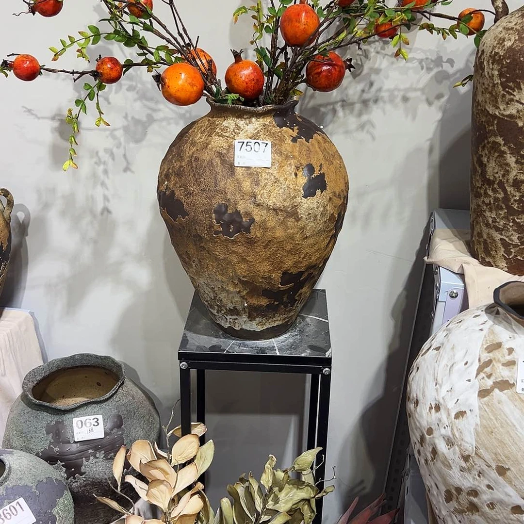 瓶7507高38口11陶瓷花瓶无孔