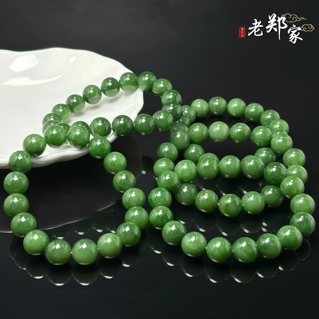 【老郑家】和田玉手串 约12mm 多样性发一件 微黑点