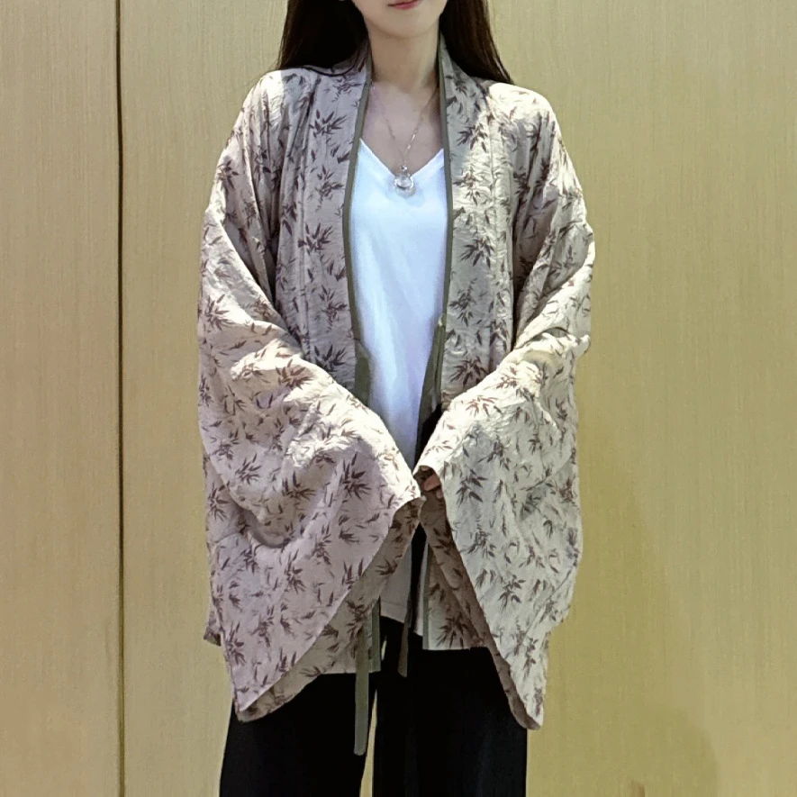 现货 明星同款新中式国风汉服开衫上衣女宽松飞机袖外套夏季