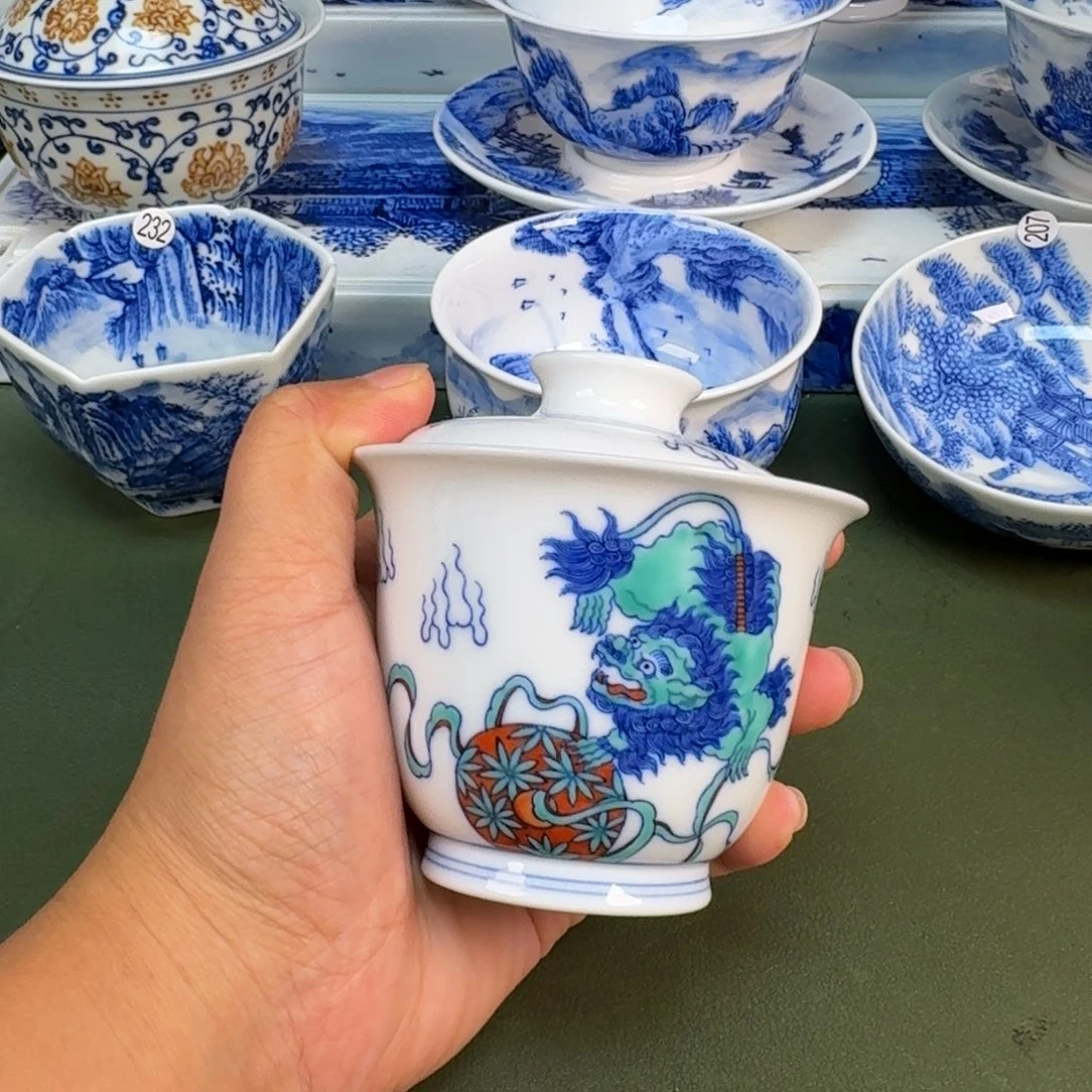 景德镇纯手绘茶具圆圆253