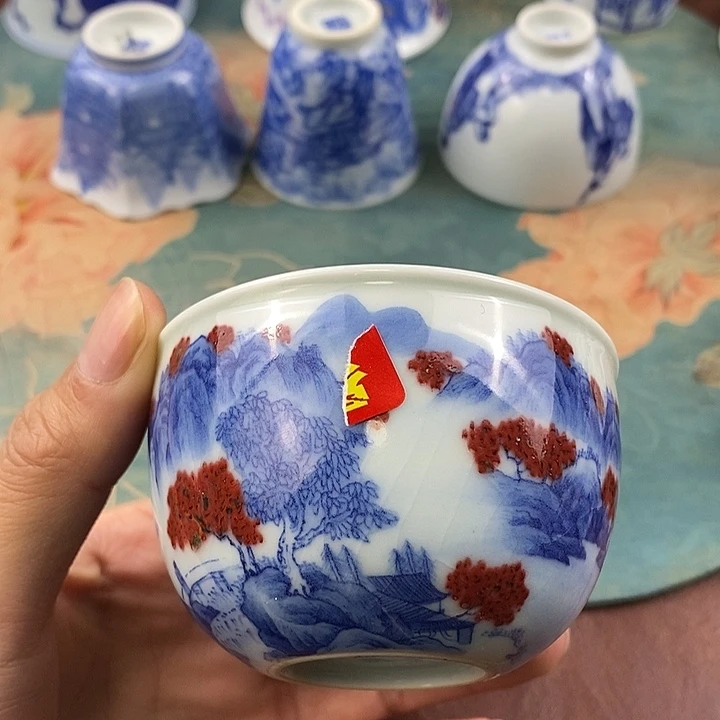 杯现代景德镇全手工全手绘茶具168888