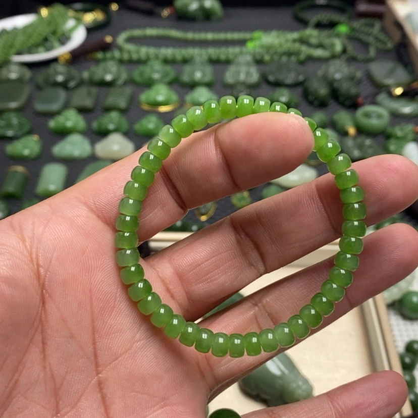【闪购商品】和田玉（碧玉）手链未镶嵌如**姐