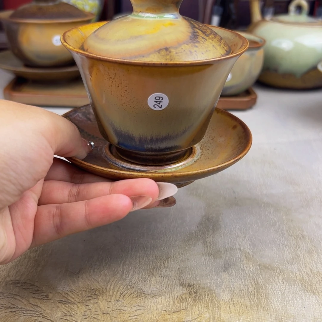 杯纯手工柴烧主人杯微瑕
