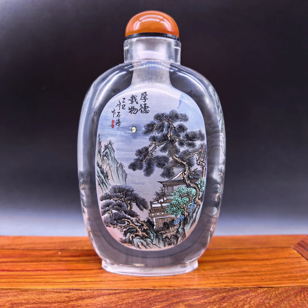 衡水特产内画壶创意特色纯手工水晶工艺礼品摆件收藏外事