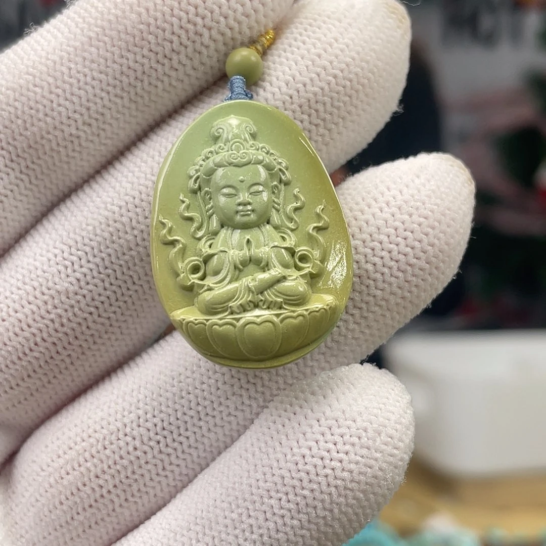 绿松石未镶嵌挂件