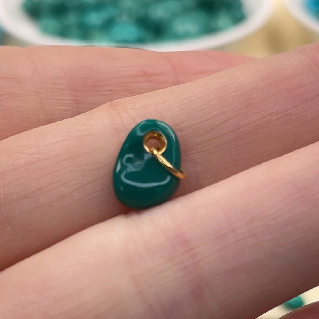 绿松石18K金镶嵌珠宝奇石