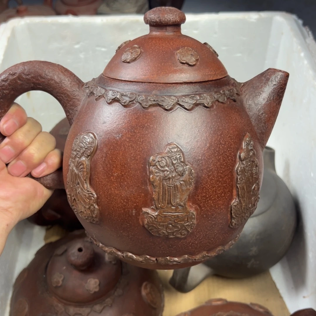 茶壶紫砂宜兴原矿紫砂壶1800毫升容量