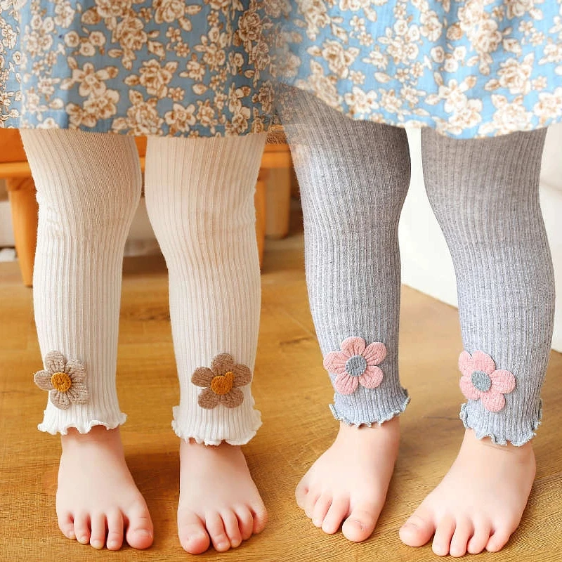 婴儿打底裤春秋薄款柔棉大PP儿童可开裆宝宝九分袜女童连裤袜外穿