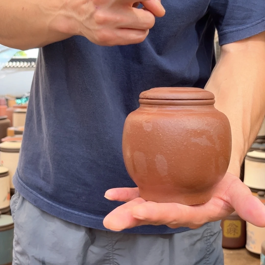 紫砂茶叶罐小小醒茶罐