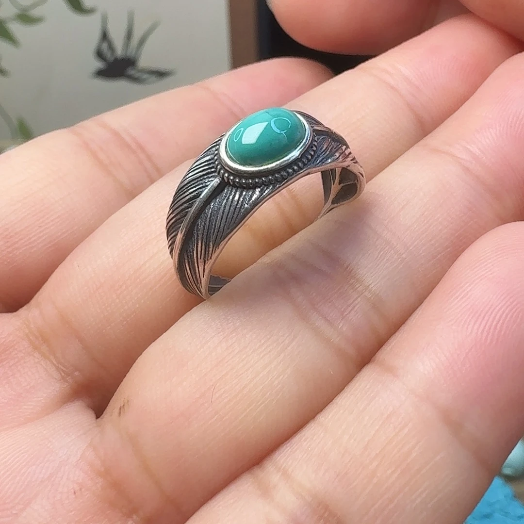 绿松石银S925镶嵌珠宝奇石