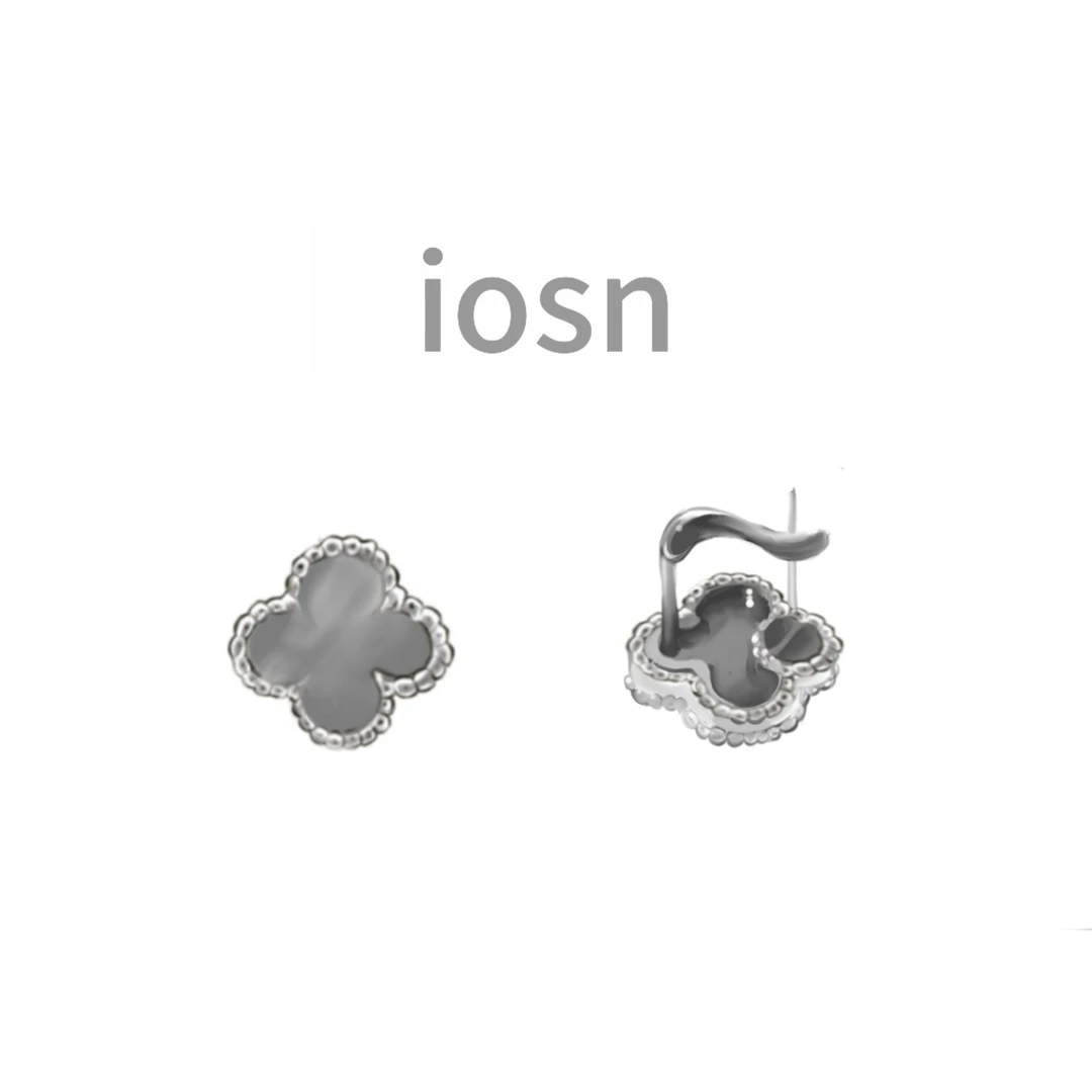 iosn 合金仿珍珠耳饰 旗舰店【单花耳钉】精致轻奢 气质百搭