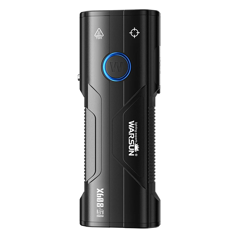 沃尔森 X608S 扁平小巧四光源激光尾部磁吸手电筒