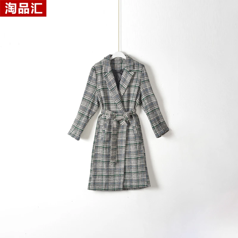 【Y专柜捡漏】深圳中高端女装OLSC-法式收腰大衣3099-黑多色大一码