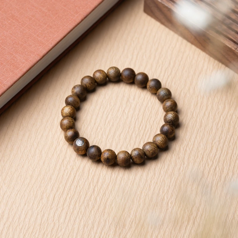 沉香海南白奇9mm单圈手串仙源凉感蜜香手串木质文玩