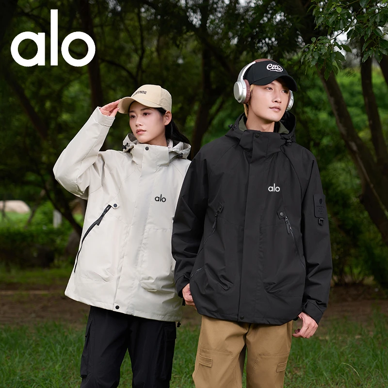 ALO秋冬季防风防水三合一可拆卸冲锋衣户外休闲夹克外套两件套