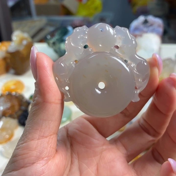 玛瑙/玉髓未镶嵌吊坠(不含链)