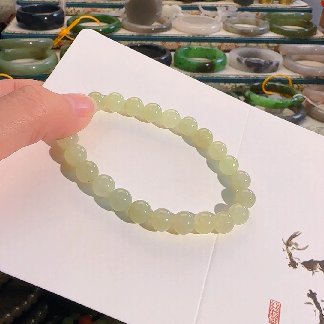 未镶嵌手串和田玉黄口手串