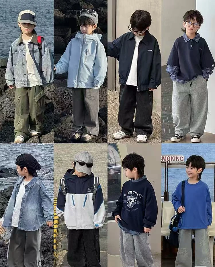 秋【501-560】秋冬儿童新款痞帅反季上衣