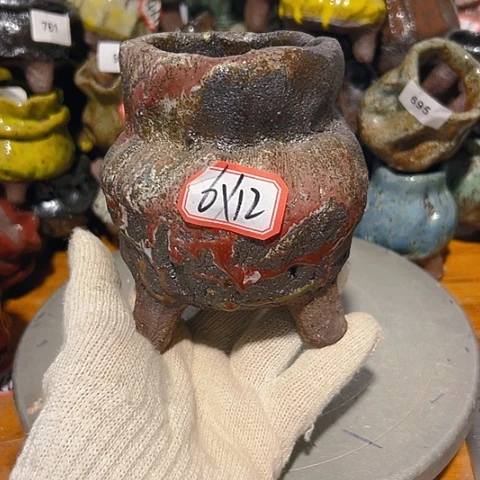粗陶花盆手工花盆制作