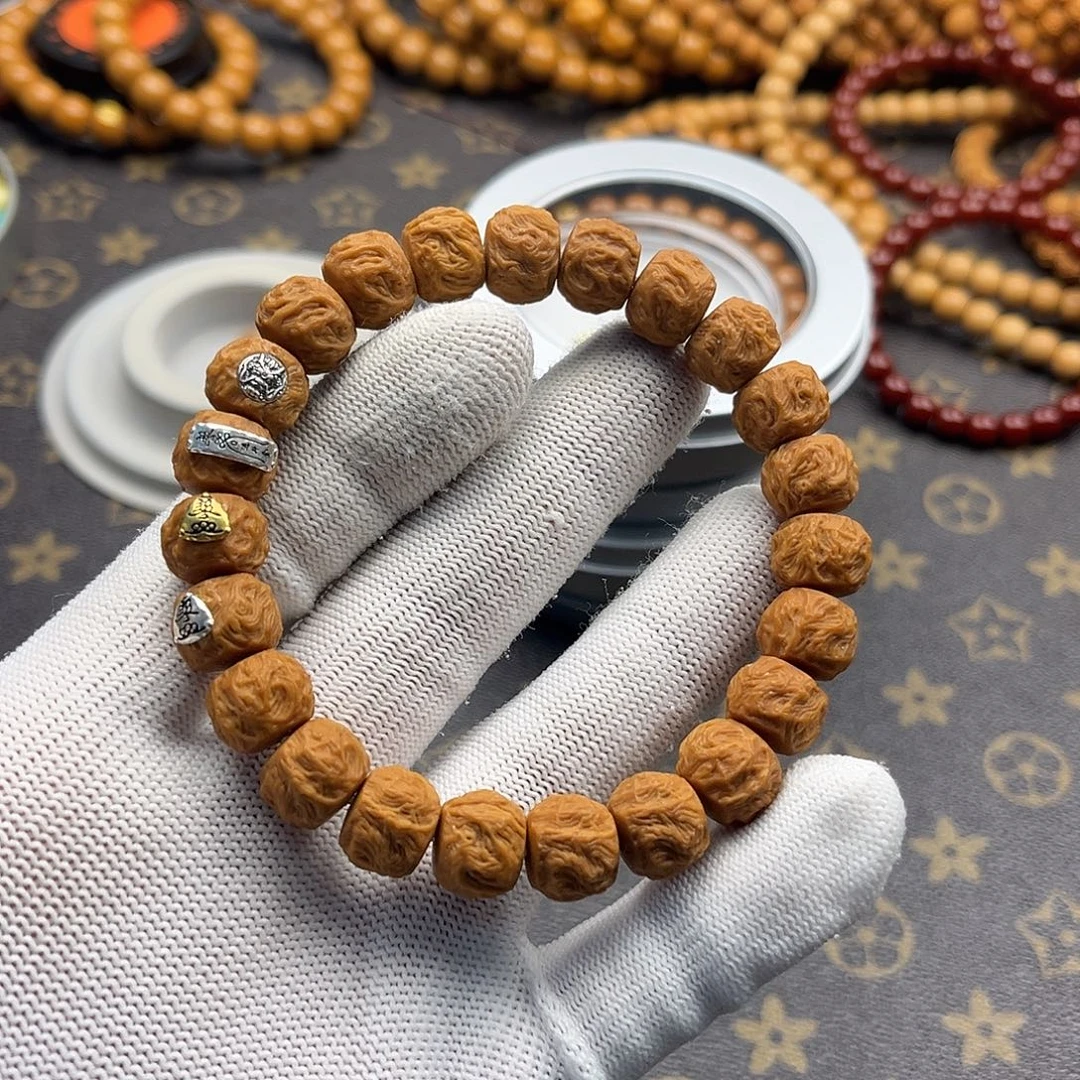 猴头核桃手串龙蛇之变四标925银全品无暇福利