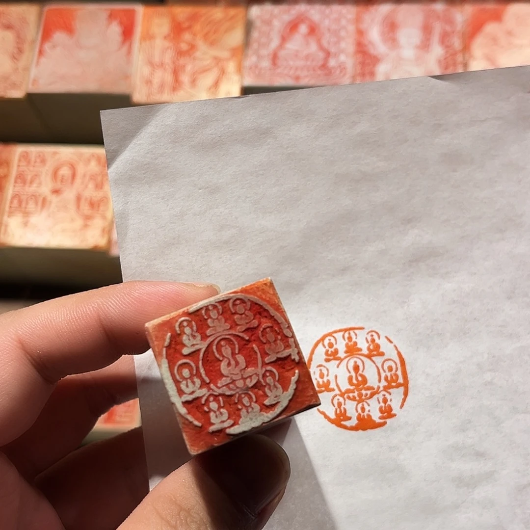 印石昌化石佛造像印