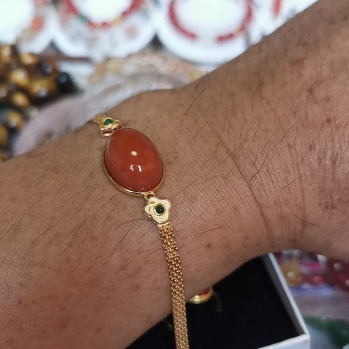 合金手链玛瑙/玉髓380