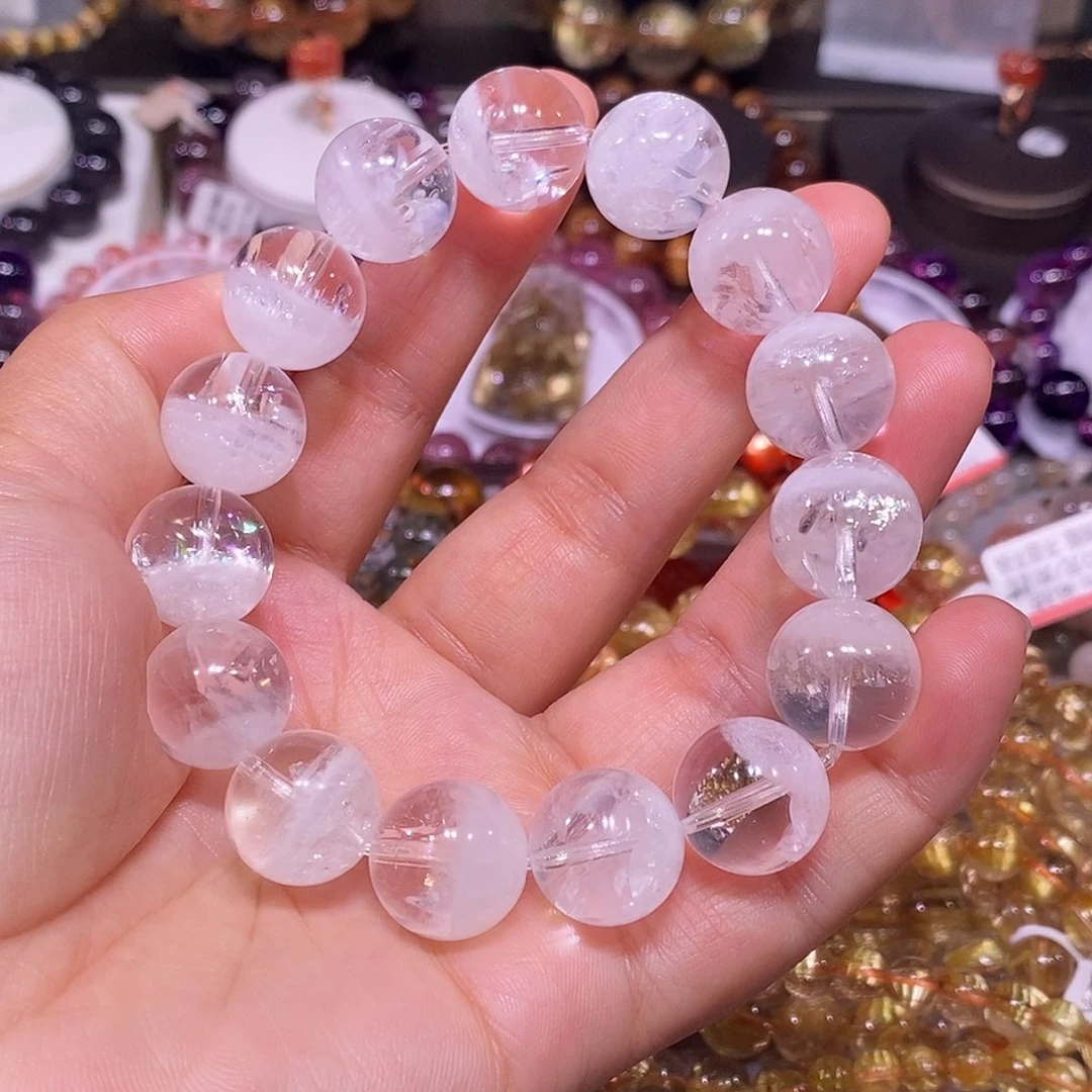 未镶嵌手链水晶白幽灵15