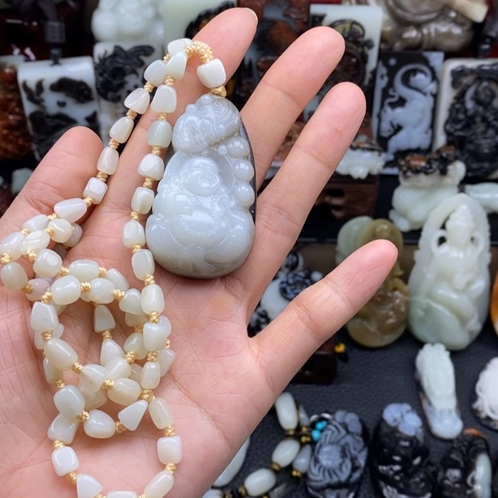 和田玉未镶嵌手链