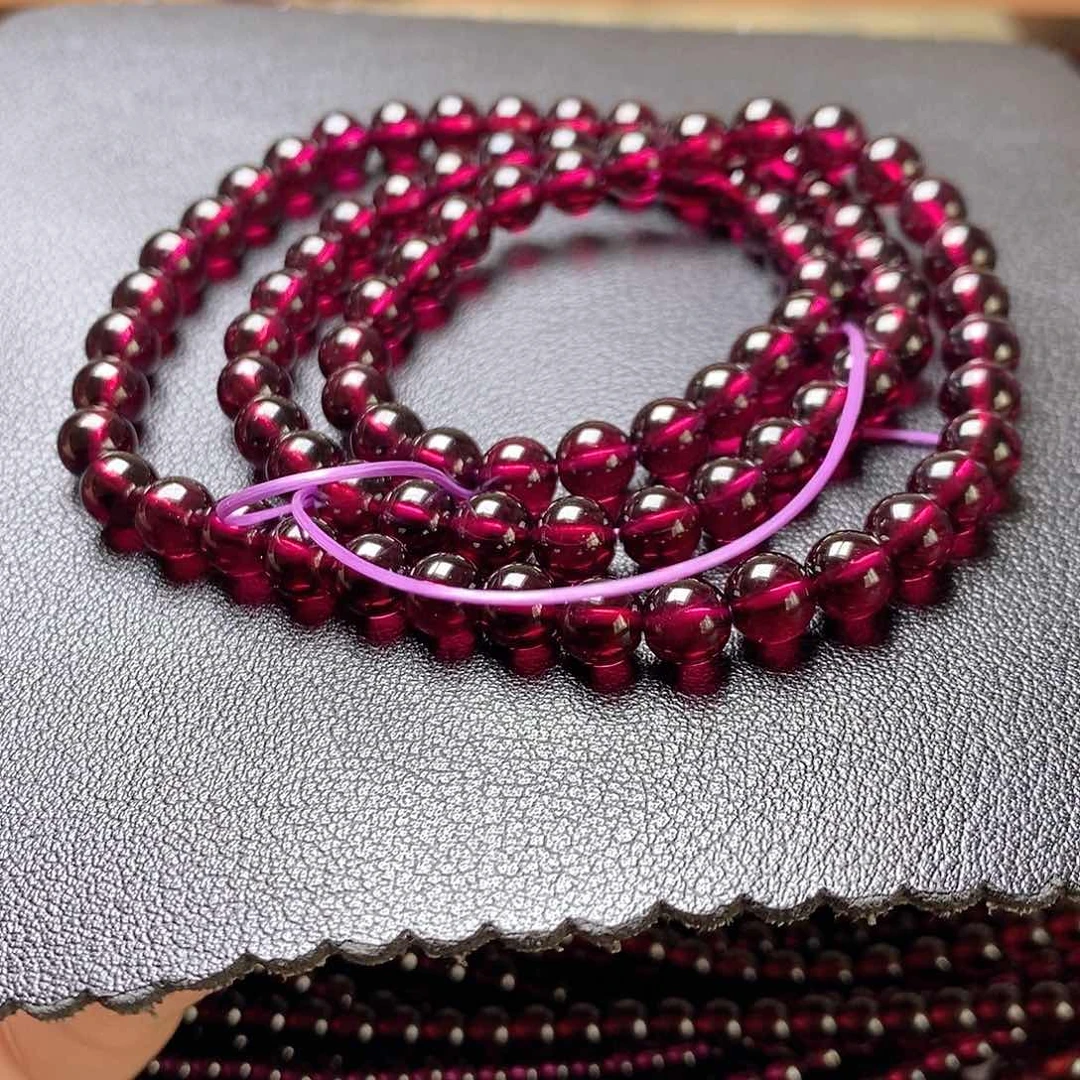 手链未镶嵌石榴石时**漾6.0 3圈毕业级