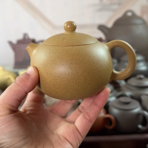 紫砂茶壶党梨皮黄金200cc