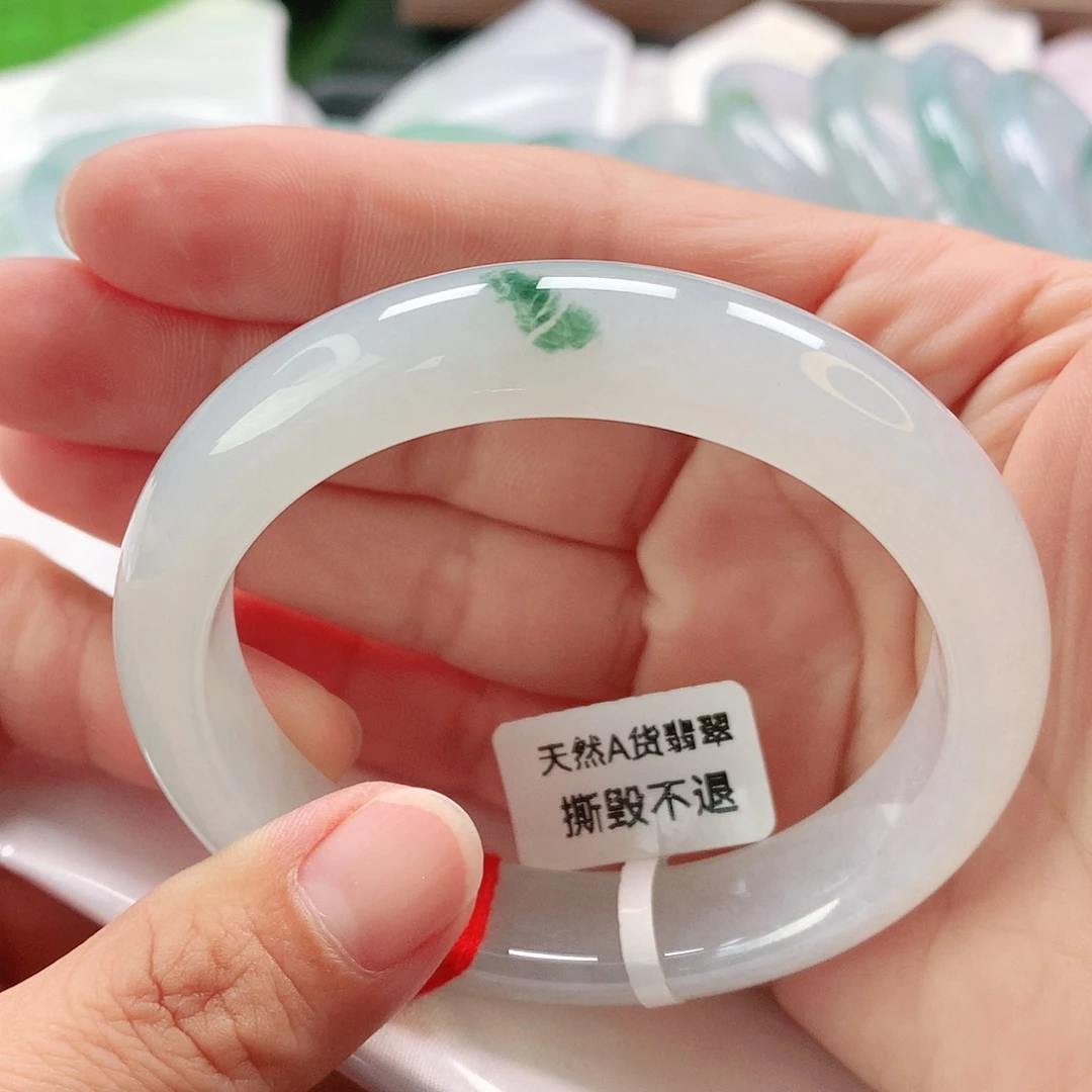 佛***莲未镶嵌手镯翡翠58正