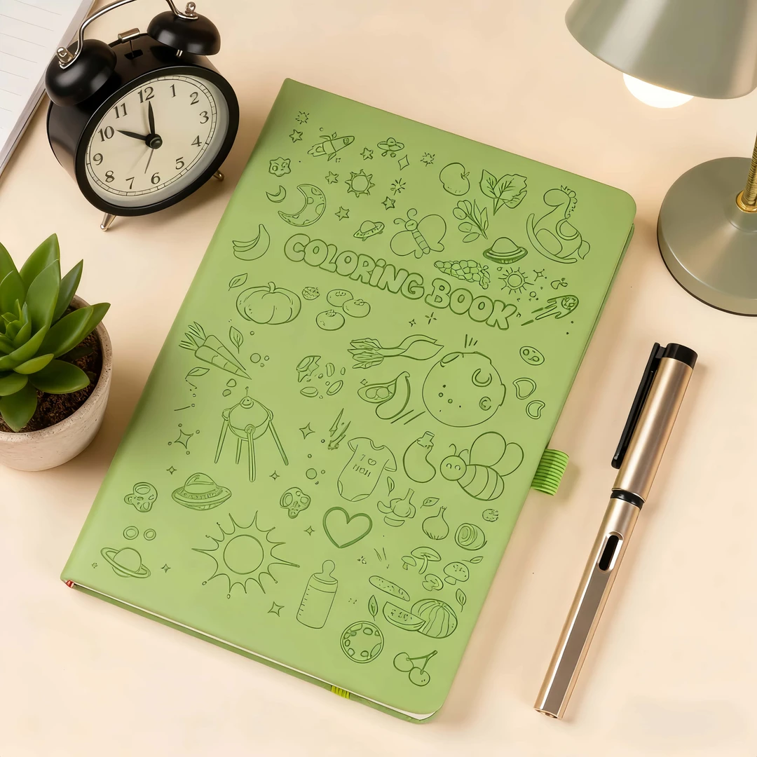 A6可爱卡通笔记本 手账本 学生办公用 迷你便携 绑带笔插设计