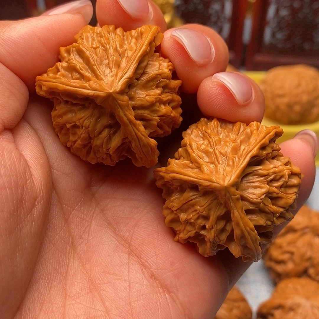 文玩核桃把件毕业盘山三棱37全品