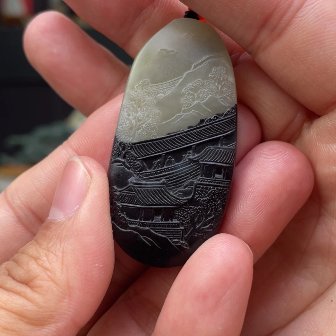 和田玉未镶嵌挂件