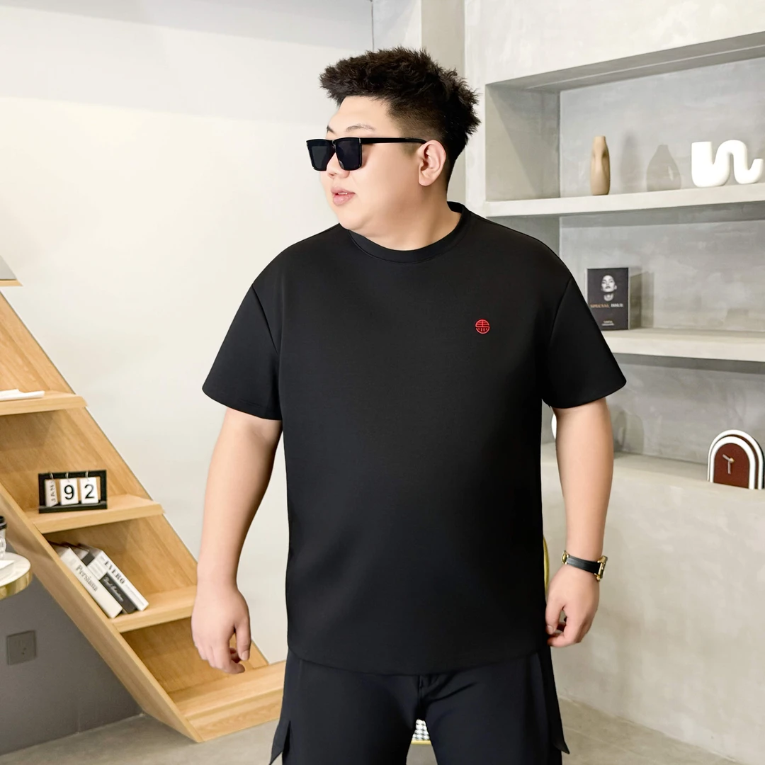 大码男装 冬季简约 百搭潮流 短袖72775马年专属