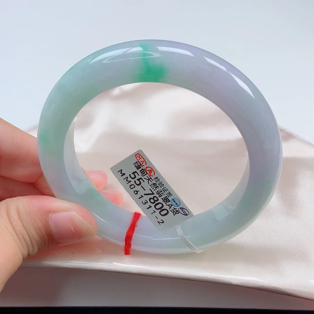 翡翠手镯未镶嵌55正圈