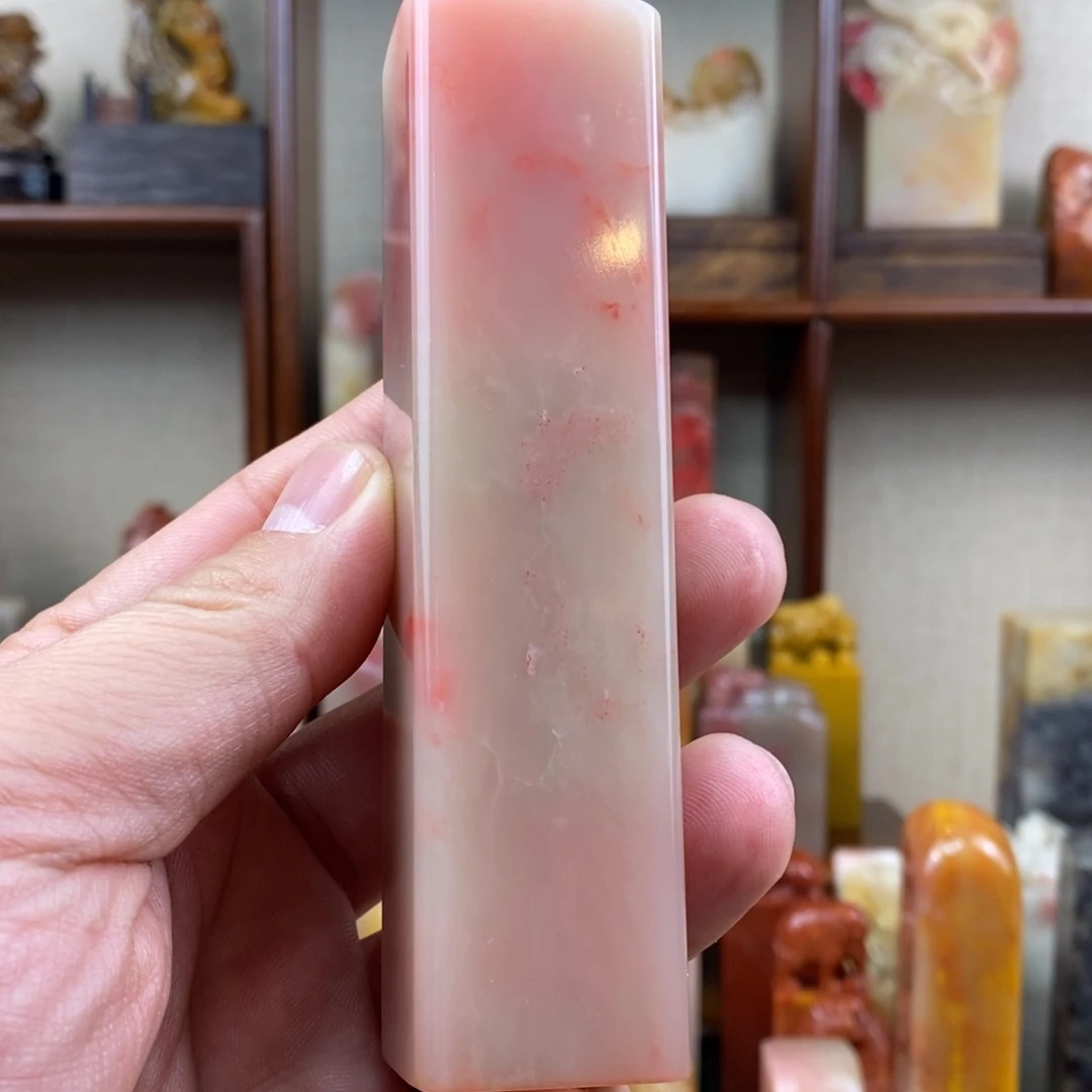 印石巴林石巴林鸡血石素章