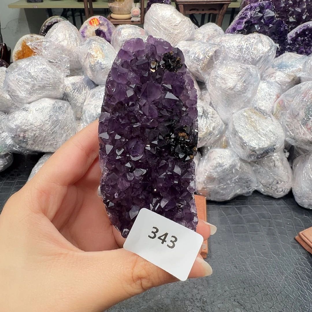 珠宝半成品未镶嵌紫晶