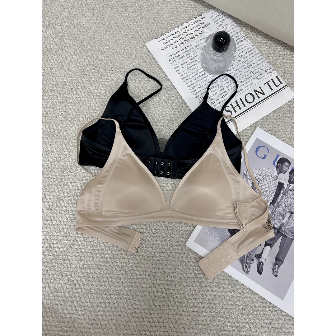 缎面三角杯美背 细肩带